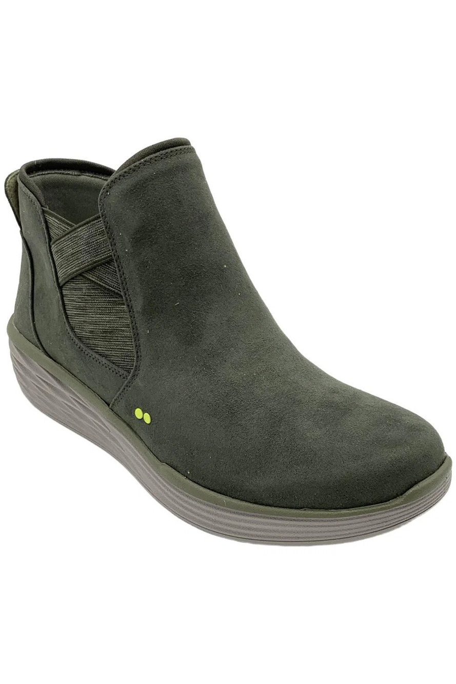 Ryka Side Zip Water Repellent Ankle Boots- Noelle 2 Alpine Green - Medium